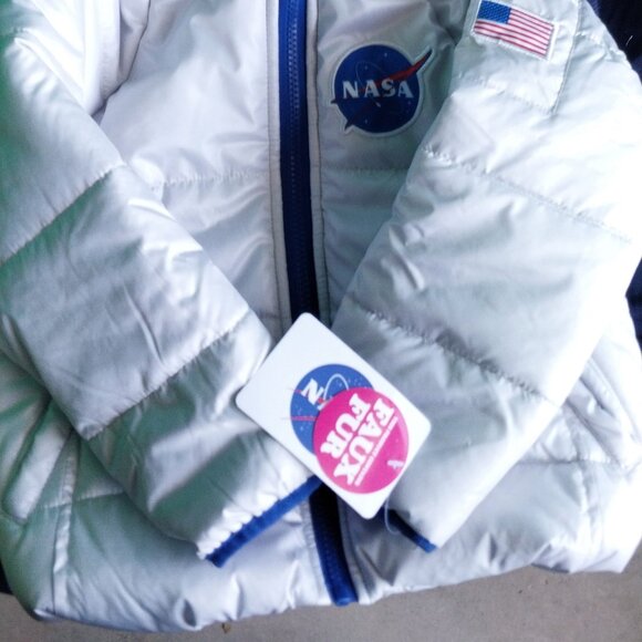 (2) New Toddler NASA Astronaut Explorer Puffer Jacket Coat - outerspace stars :) - Picture 3 of 7